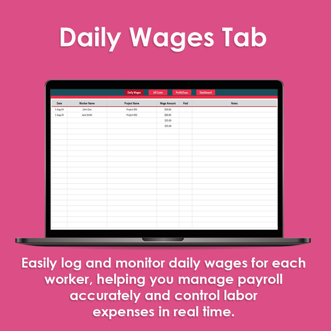 Profit and Loss Tracker