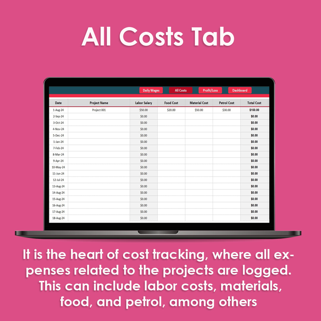 Profit and Loss Tracker